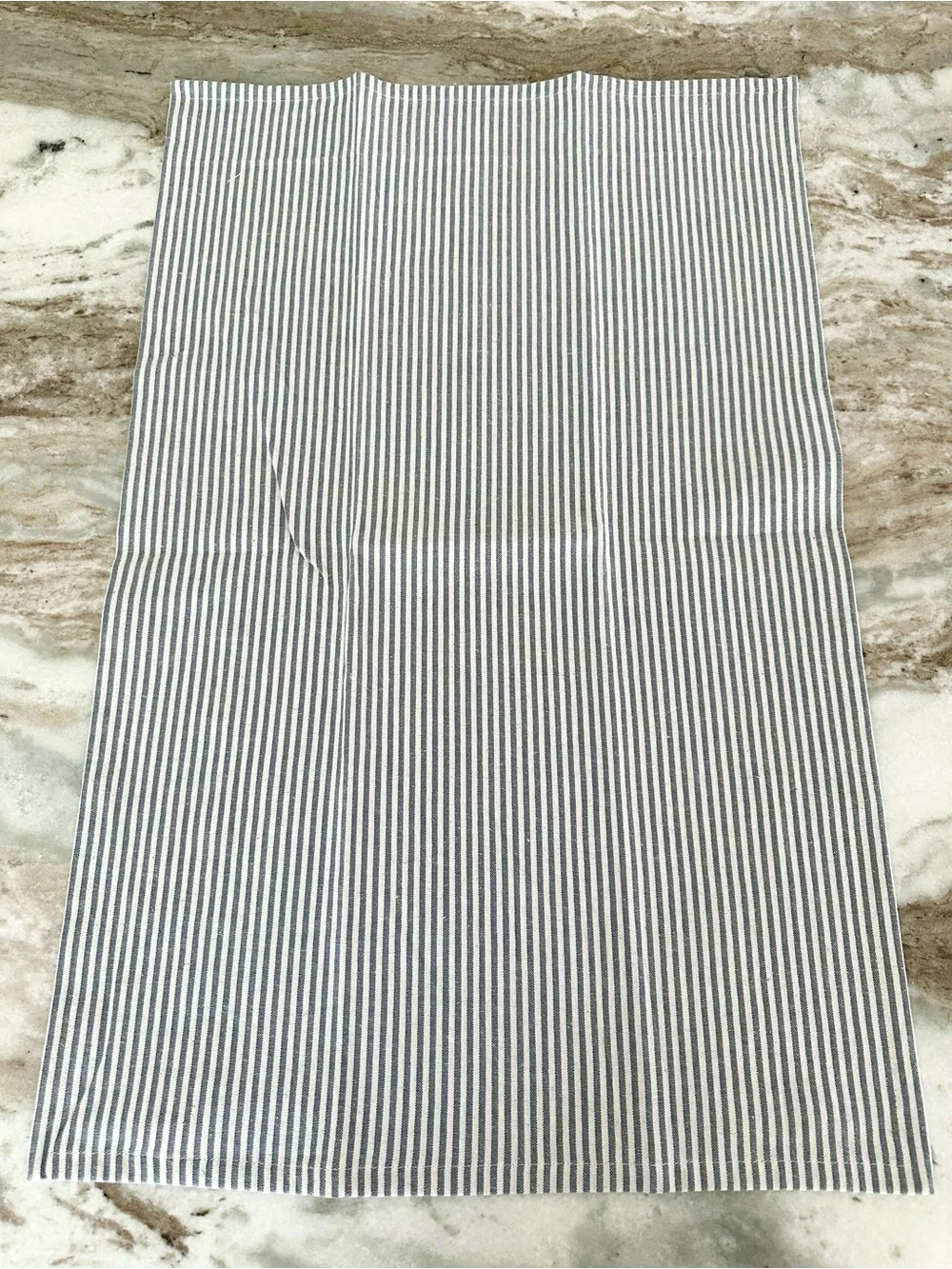 Hearth & Hand Magnolia Set of 2 Cotton Linen Blend Kitchen Towels- Plaid Stripes